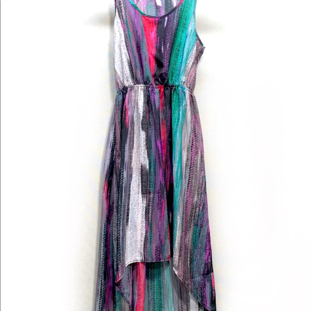 Xhilaration Multicolored Sleeveless Hi-low Dress